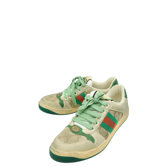 Gucci Bicolor GG Screener Trainer Sneakers 39