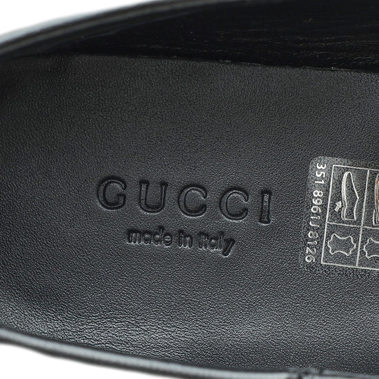 Gucci Black Horsebit Loafer 39