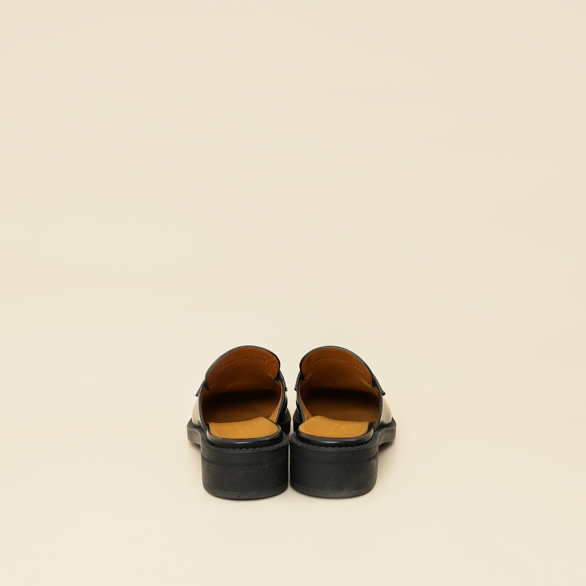 Gucci Black Interlocking G Leather Mules 39-Gucci-THE CLOSET