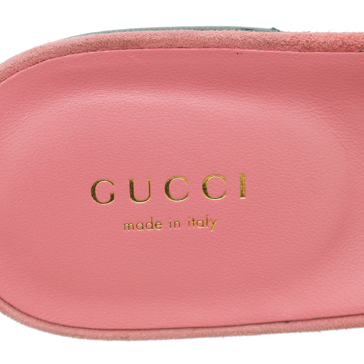 Gucci Bicolor Interlocking G Cut-Out Slide Sandals 39