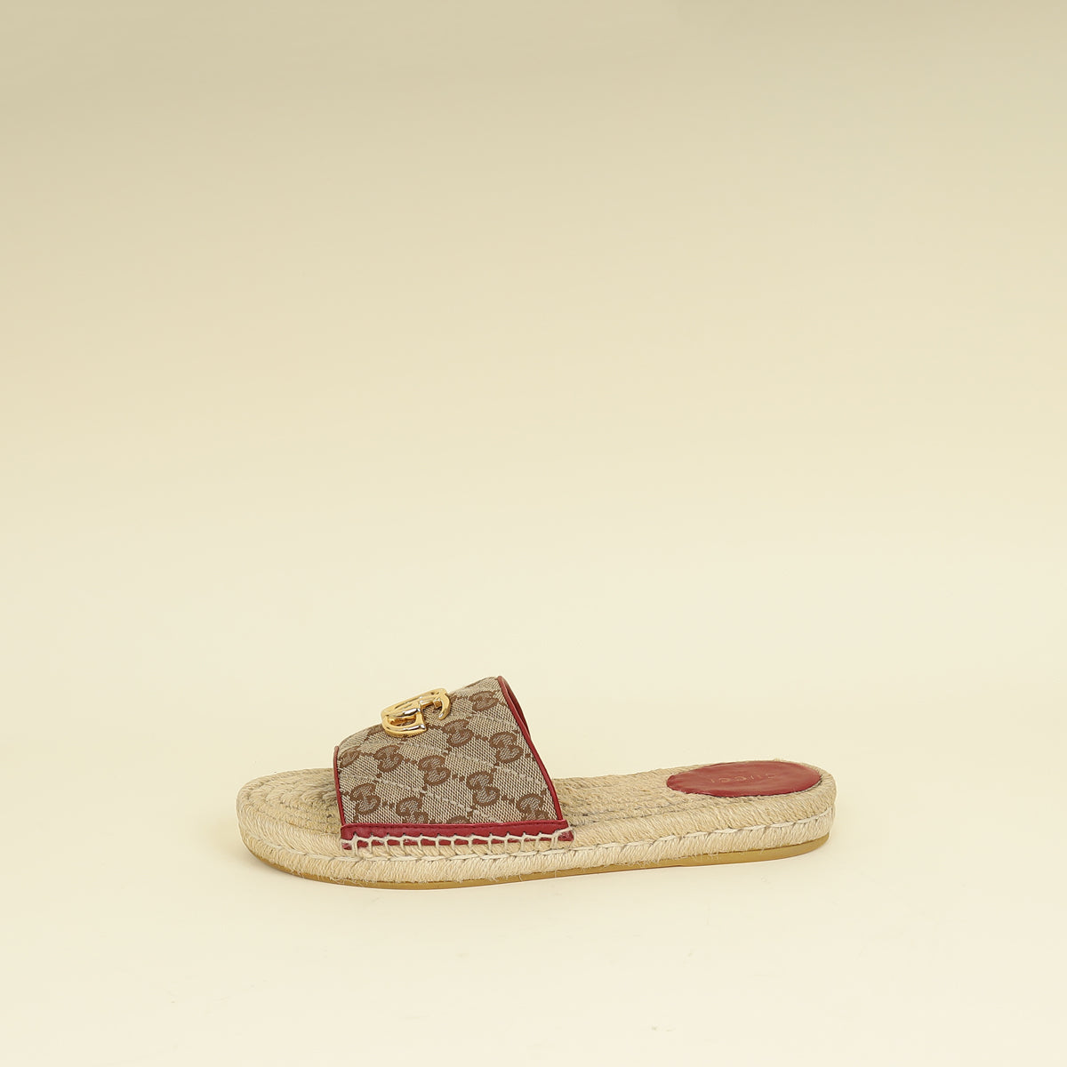 Gucci Bicolor GG Marmont Espadrille Sandal 39