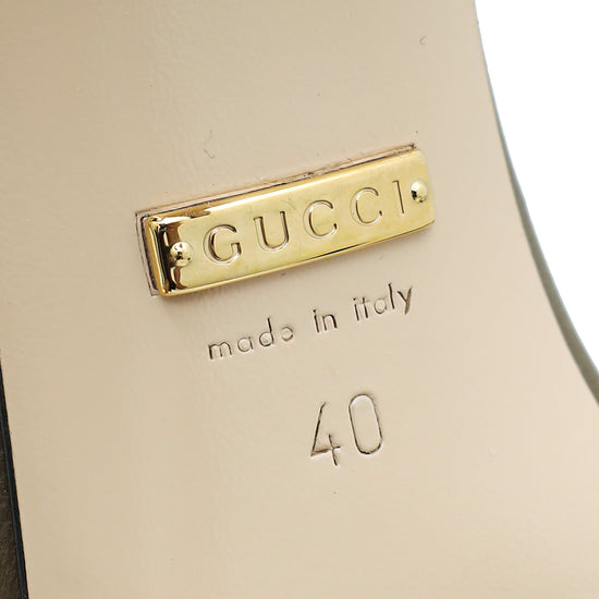 Gucci Brown Sylvie Chain Pump 40