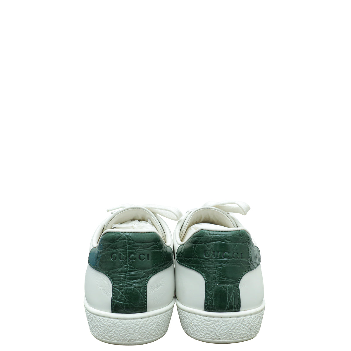 Gucci White Ace Web Sneakers 40