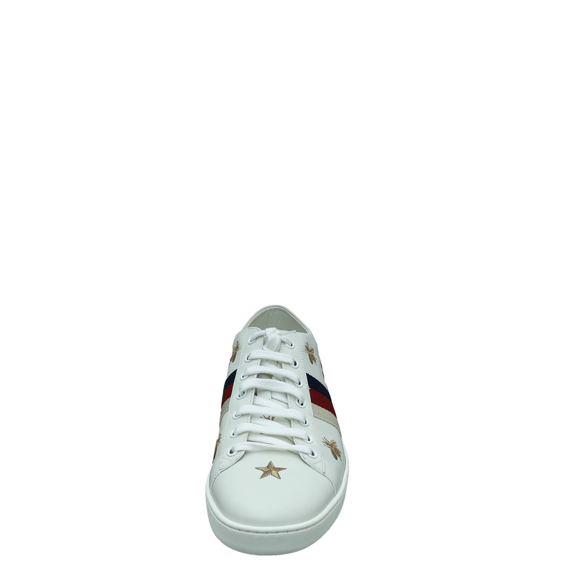 Gucci White Bees & Stars Ace Sneakers 41