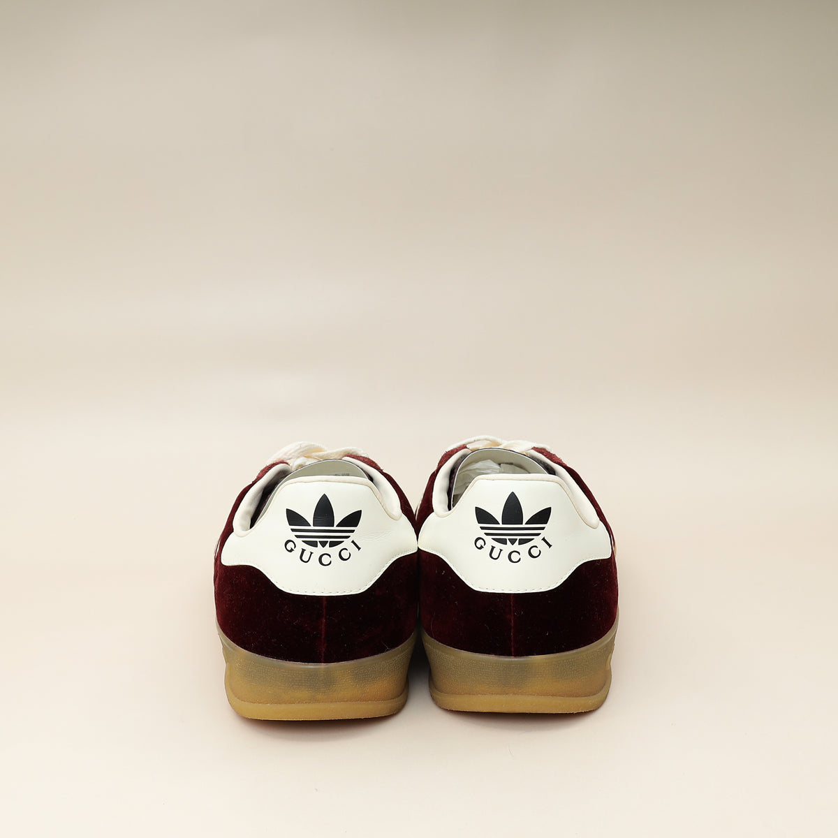 Gucci Burgundy X Adidas Suede Gazelle Sneaker 44-Gucci-THE CLOSET