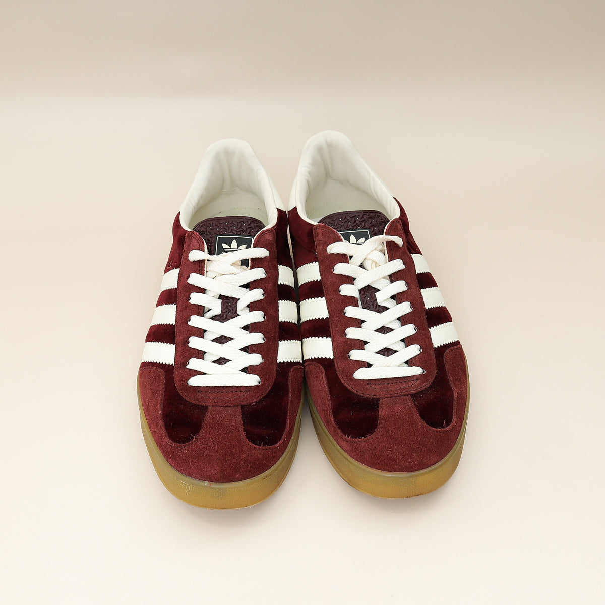 Gucci Burgundy X Adidas Suede Gazelle Sneaker 44-Gucci-THE CLOSET