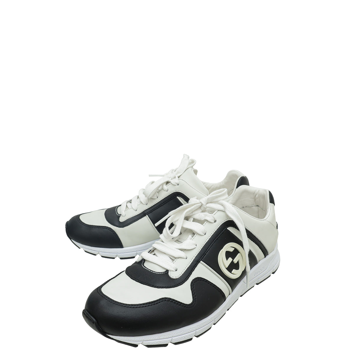 Gucci Bicolor Interlocking GG Lace Up Sneaker 7.5-Gucci-THE CLOSET