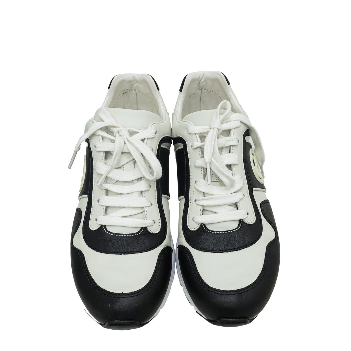 Gucci Bicolor Interlocking GG Lace Up Sneaker 7.5