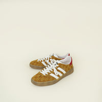 Gucci Tricolor X Adidas Vintage GG Monogram Gazelle Sneakers 8.5
