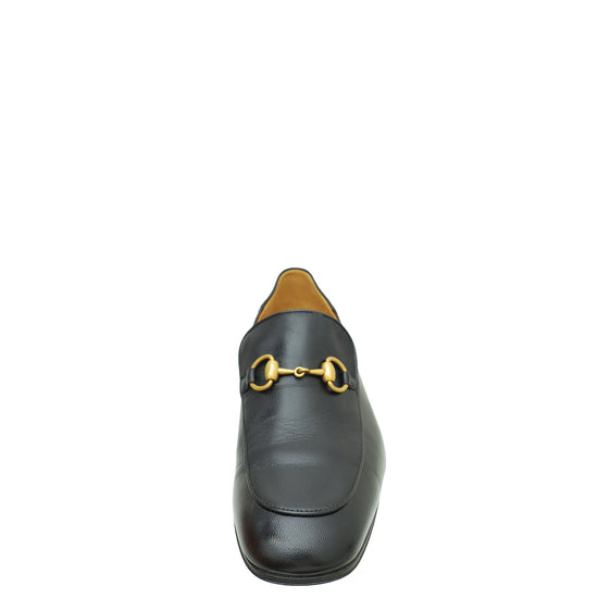 Gucci Black Horsebit Jordaan Loafers 7