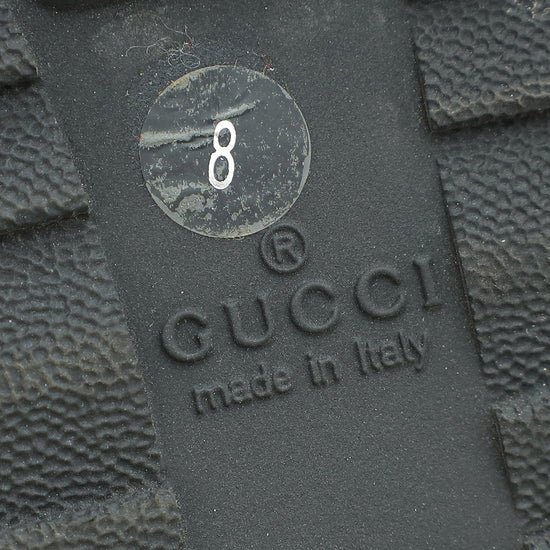 Gucci Black GG Microguccissima Web Sneaker 8
