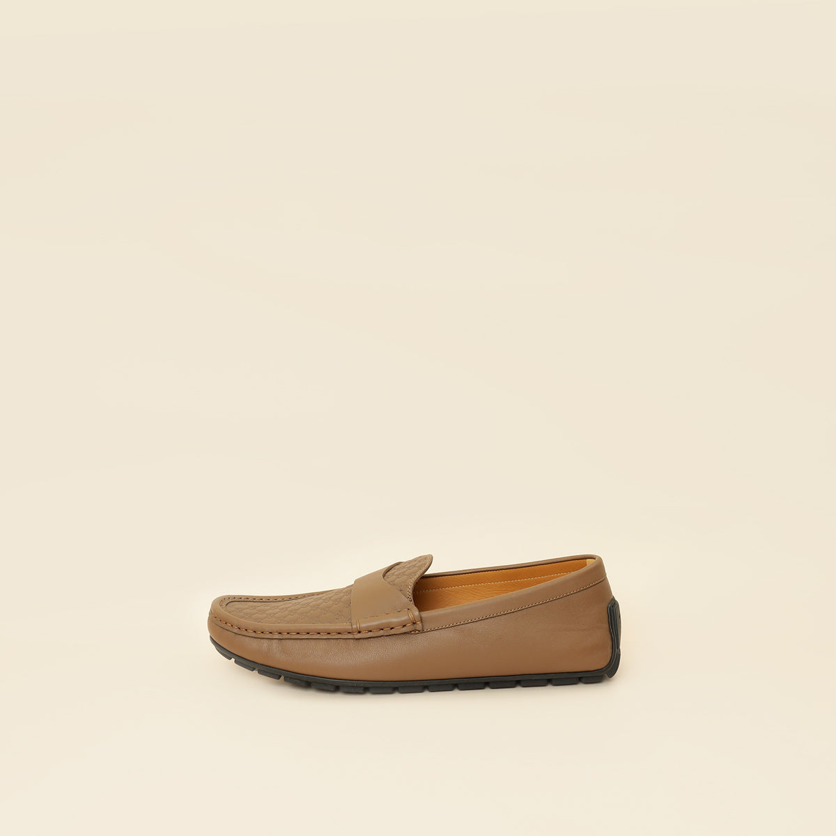 Gucci Brown GG Microguccissima Driving Loafer 8-Gucci-THE CLOSET