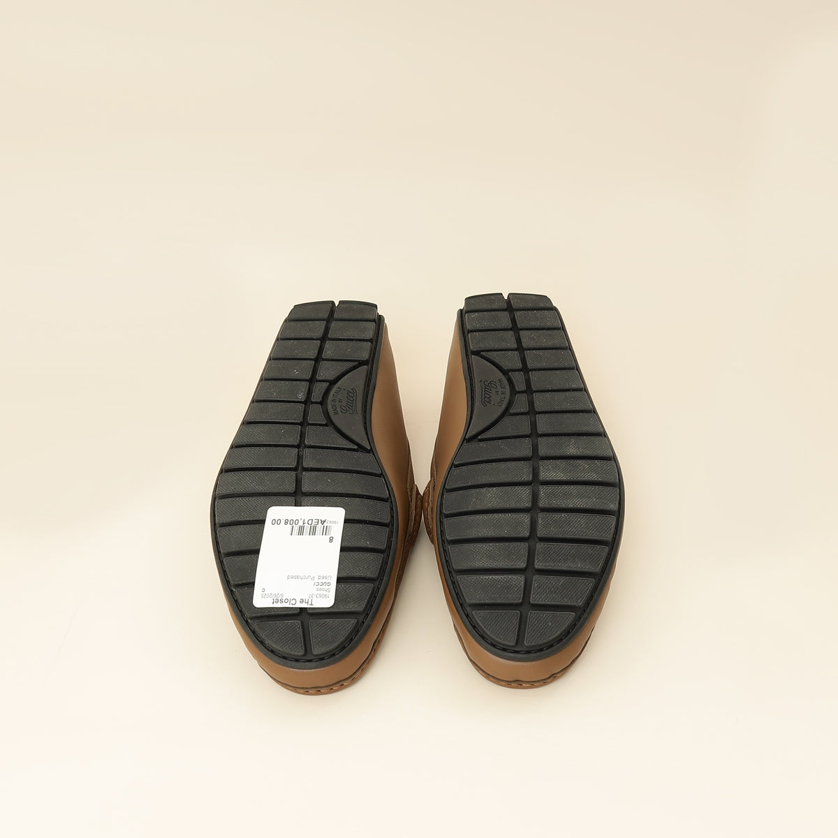 Gucci Brown GG Microguccissima Driving Loafer 8-Gucci-THE CLOSET