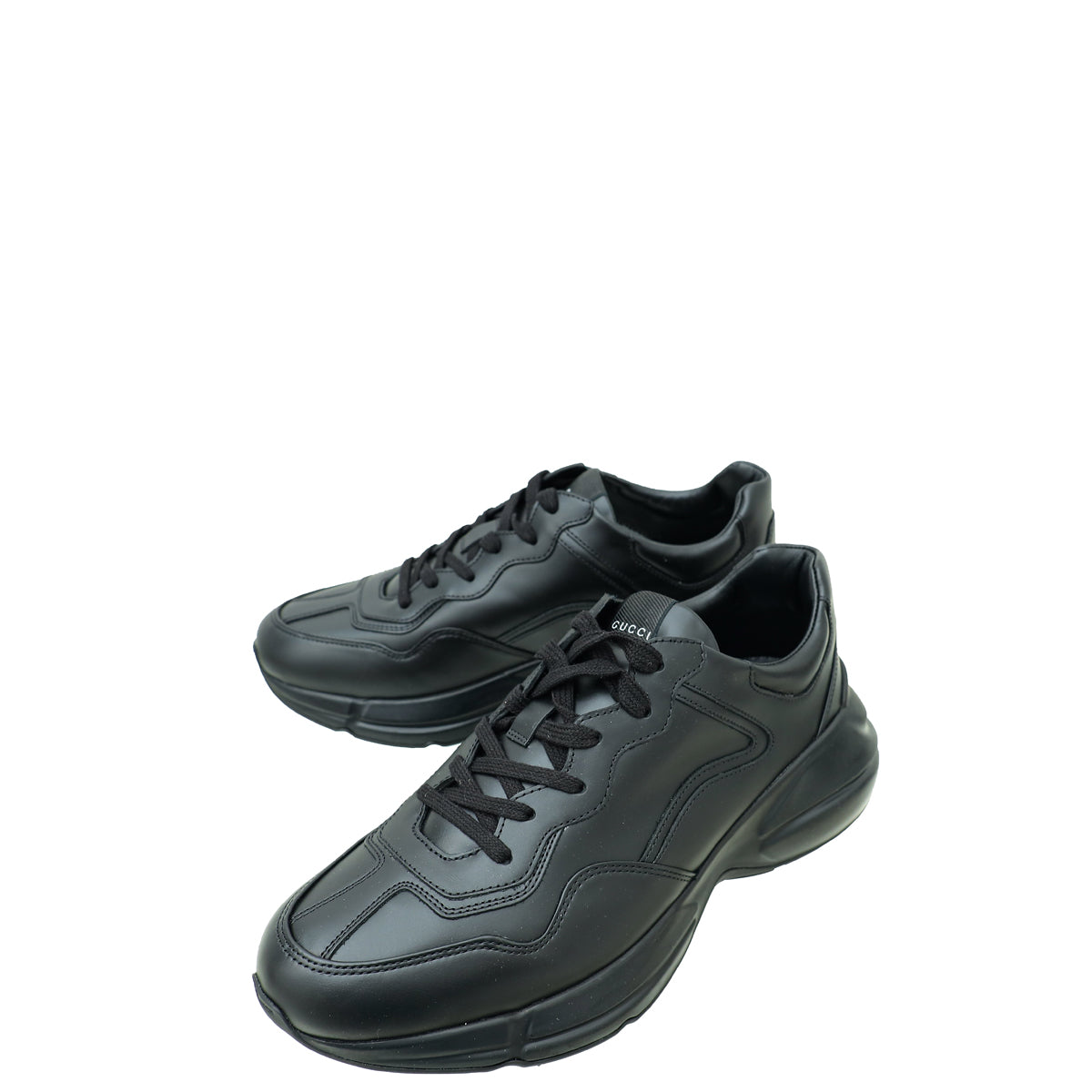 Gucci Black Rhyton Basket Sneaker 8-Gucci-THE CLOSET