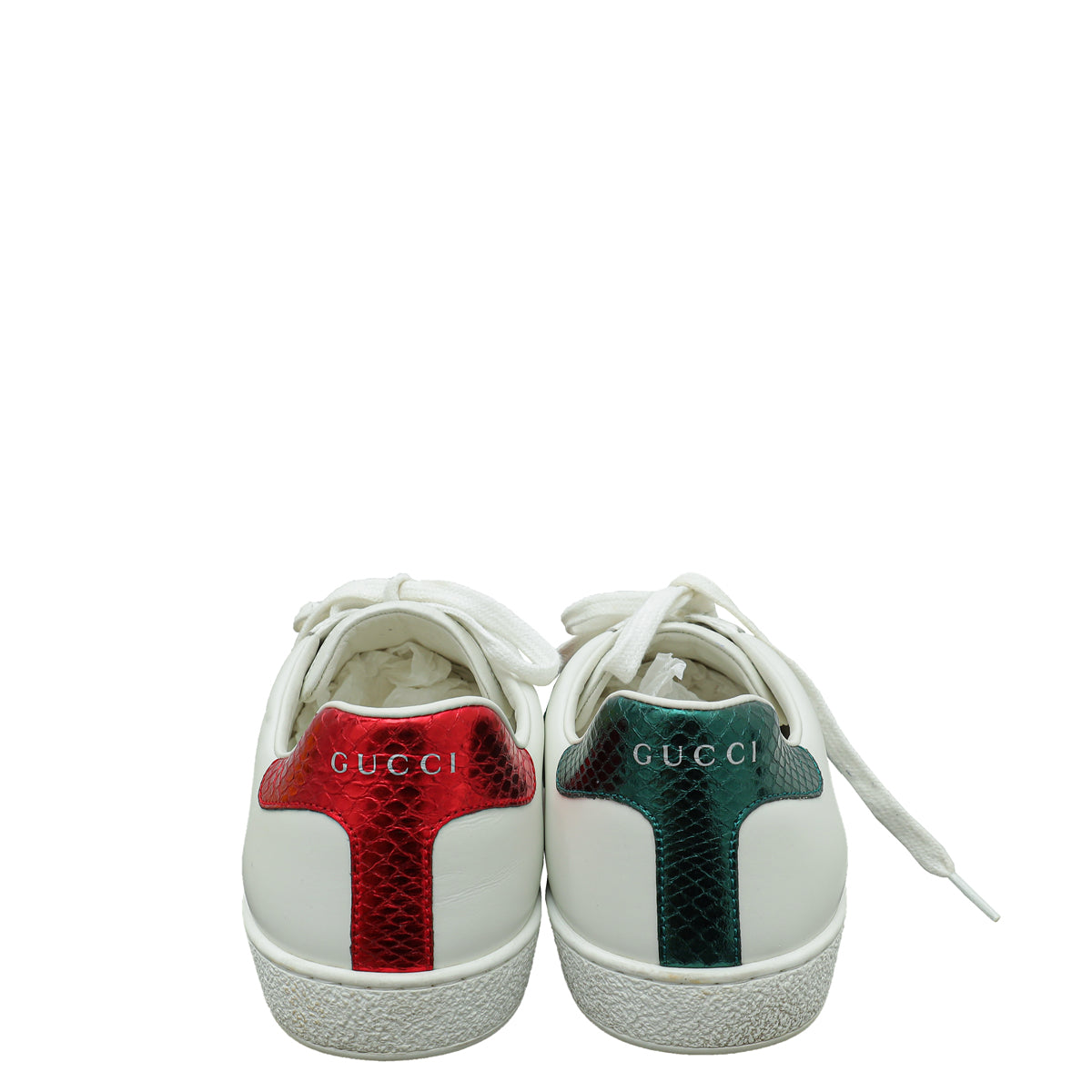 Gucci White Ace Bee Embroidered Sneakers 8