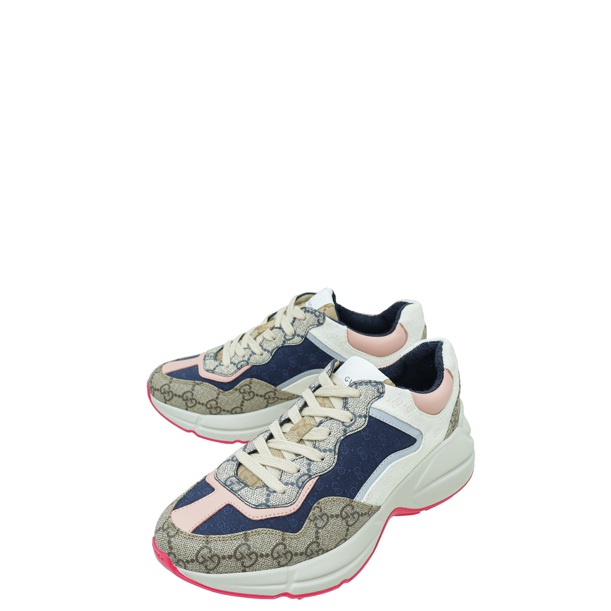 Gucci Multicolor GG Supreme Rhyton Sneaker 37 – THE CLOSET