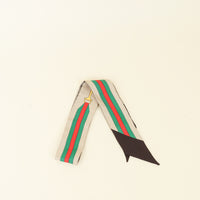 Gucci Brown Multicolor Interlocking GG Web Printed Twilly