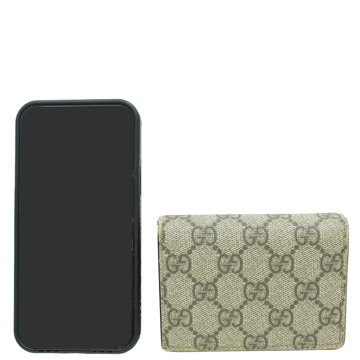 Gucci Bicolor Card Case Wallet w/ Bosco Patch-Gucci-THE CLOSET