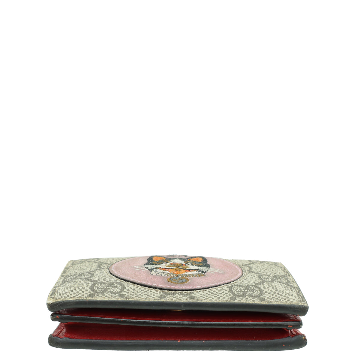 Gucci Bicolor Card Case Wallet w/ Bosco Patch