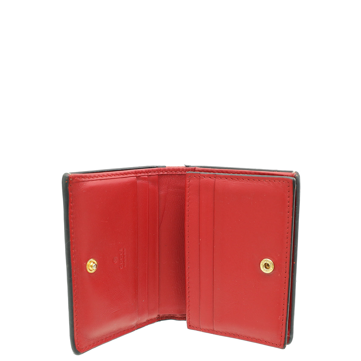 Gucci Bicolor Card Case Wallet w/ Bosco Patch