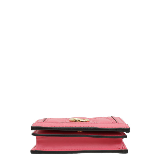 Gucci Pink GG Matelassé Card Case