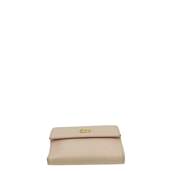 Gucci Pink GG French Flap Small Wallet