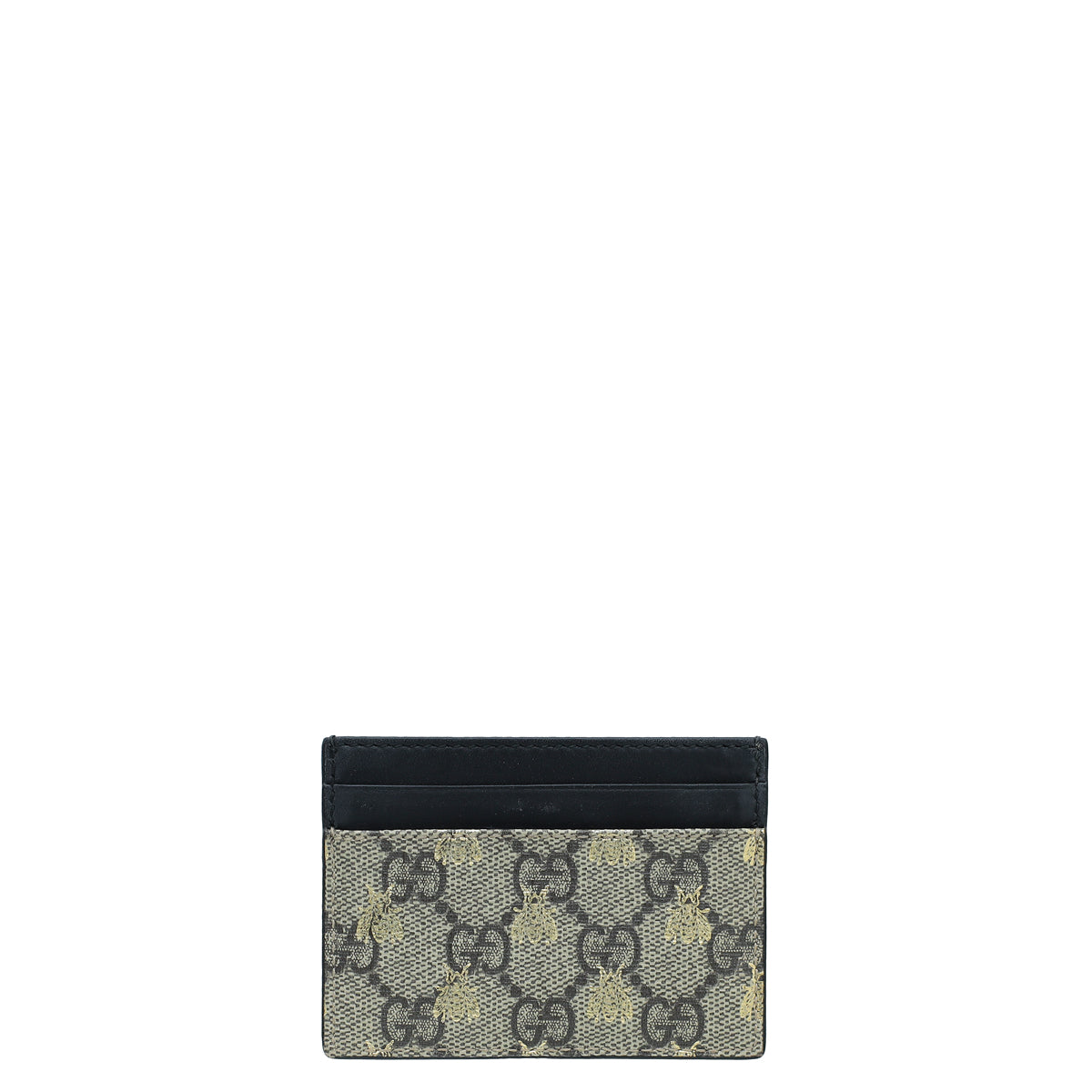 Gucci Bicolor GG Supreme Bee Card Holder-Gucci-THE CLOSET