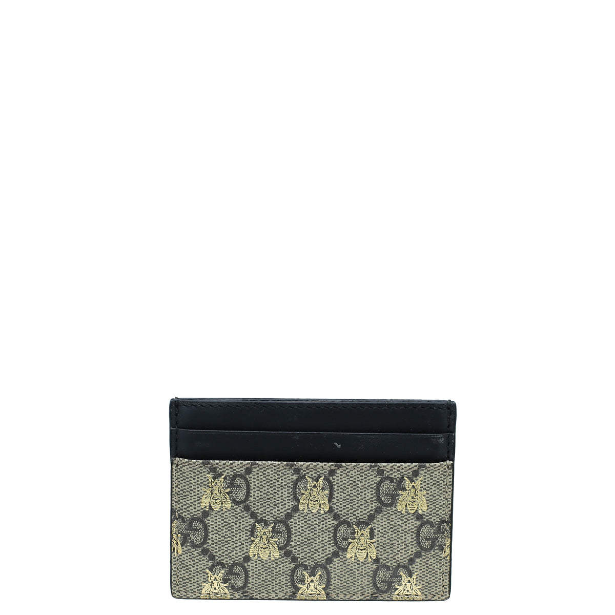 Gucci Bicolor GG Supreme Bee Card Holder-Gucci-THE CLOSET