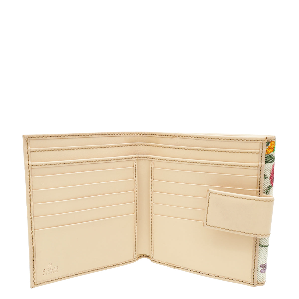 Gucci Multicolor Floral Horsebit Compact Wallet – THE CLOSET