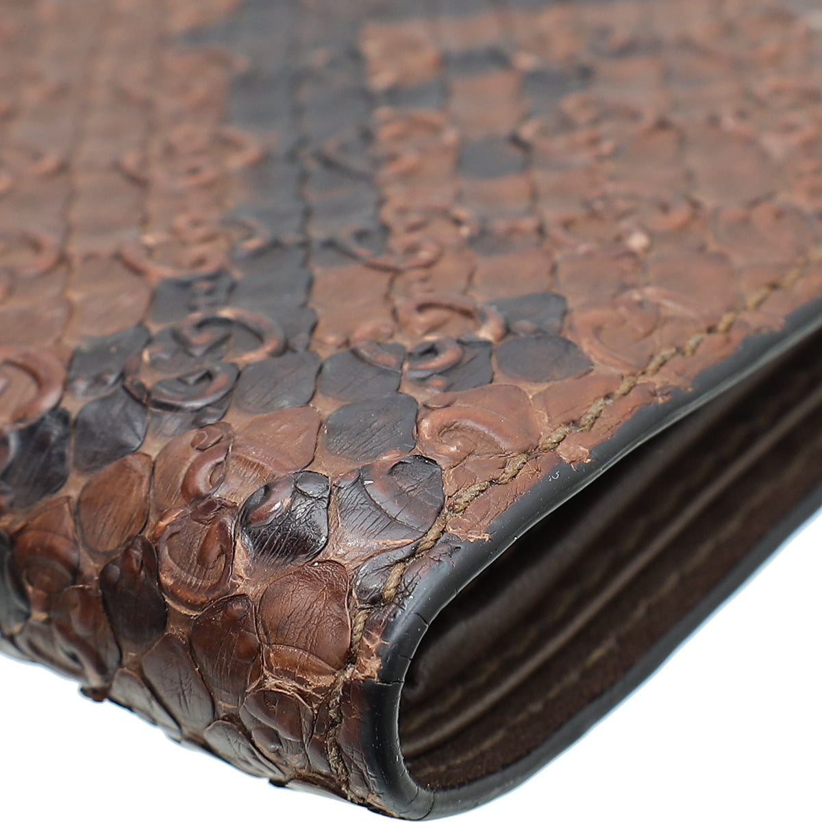 Gucci Brown Microguccissima Python Bifold Wallet – THE CLOSET