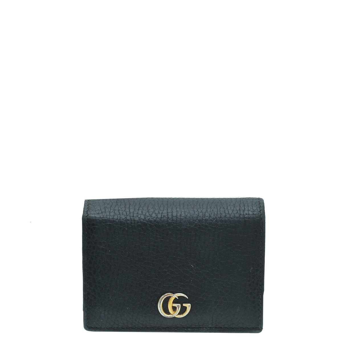 Gucci Black GG Marmont Card Case Wallet-Gucci-THE CLOSET