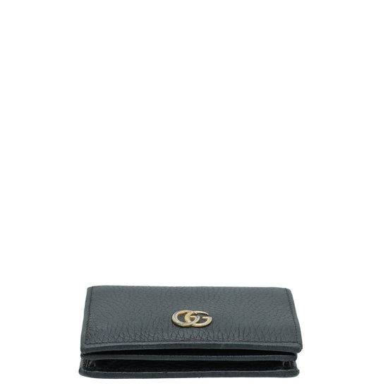 Gucci Black GG Marmont Card Case Wallet