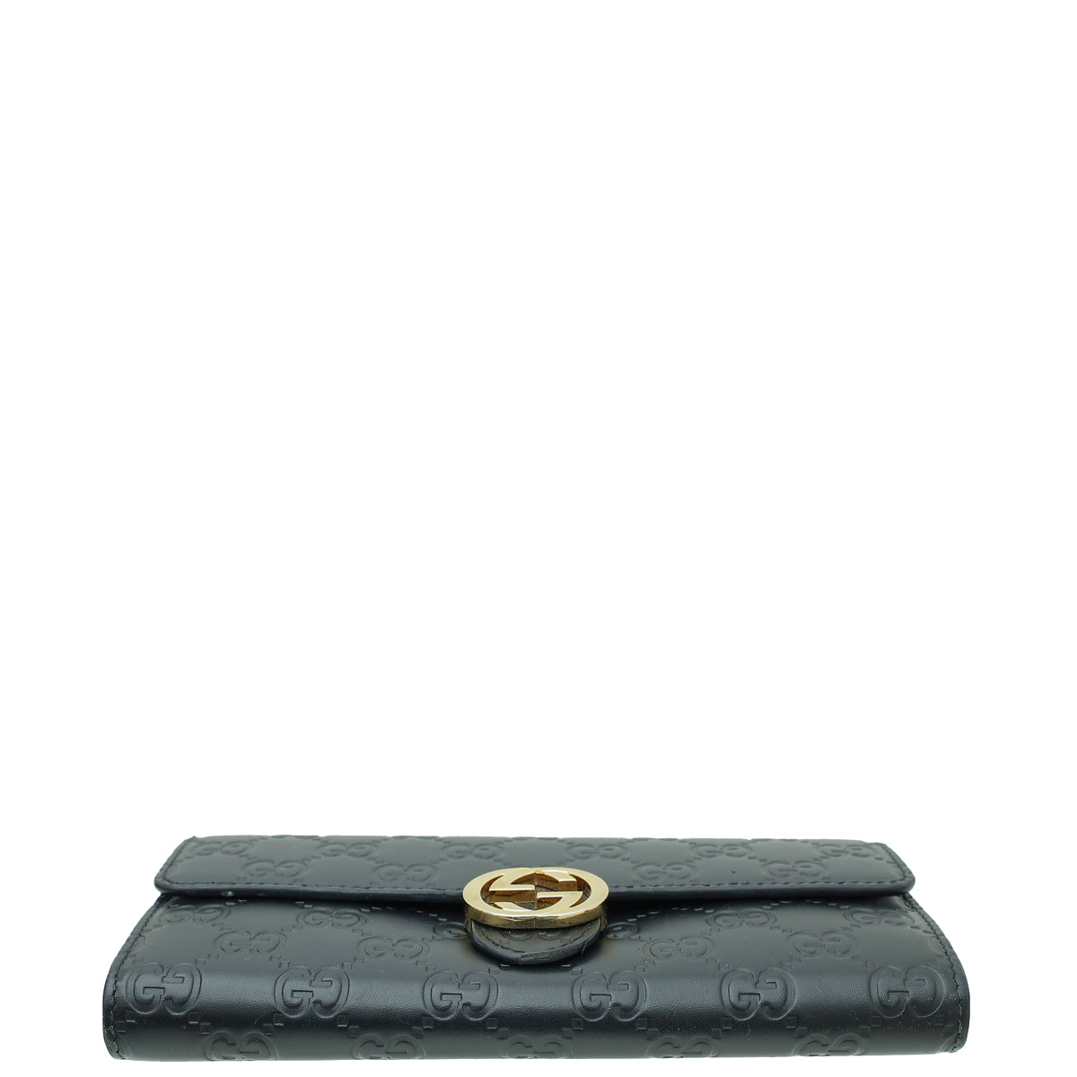 Gucci Black Guccissima Interlocking G Wallet