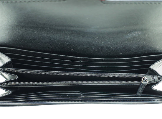 Gucci Black Guccissima Interlocking G Wallet