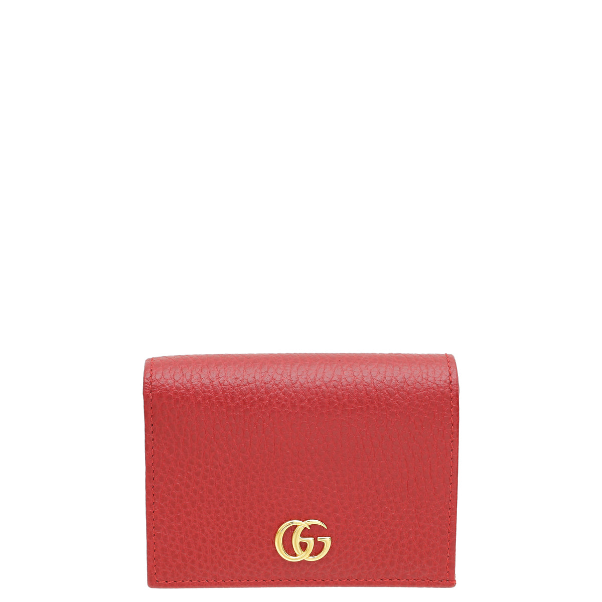 Gucci Red GG Marmont Small Card Case Wallet-Gucci-THE CLOSET