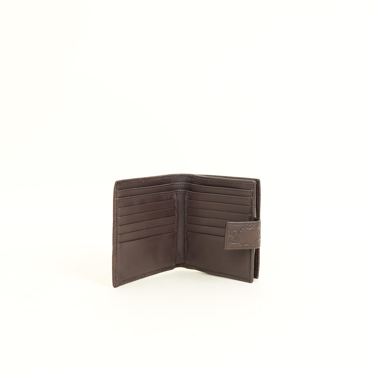 Gucci Brown Guccissima GG Twins Wallet