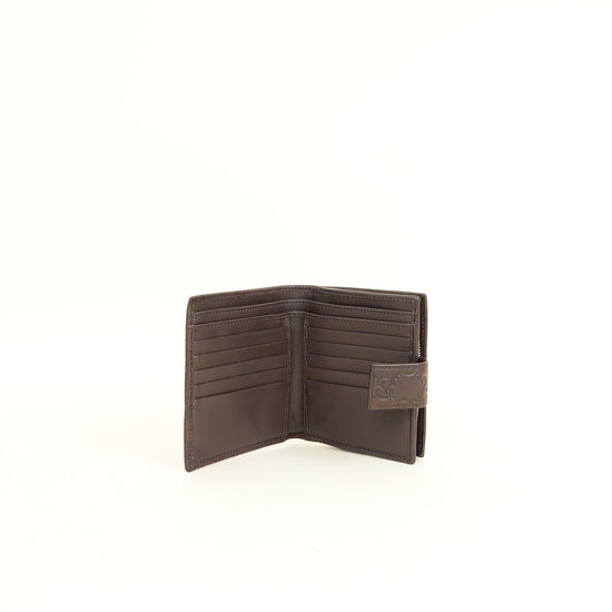 Gucci Brown Guccissima GG Twins Wallet