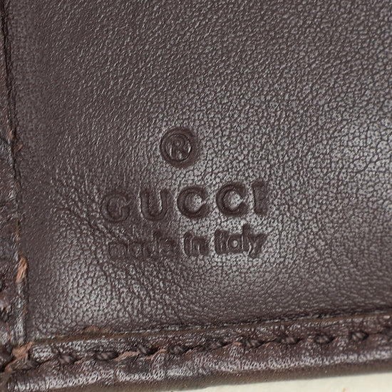 Gucci Brown Guccissima GG Twins Wallet