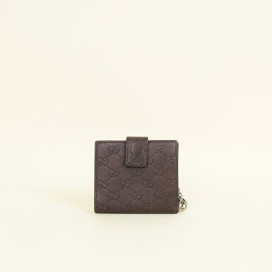 Gucci Brown Guccissima GG Twins Wallet