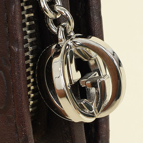 Gucci Brown Guccissima GG Twins Wallet