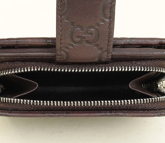 Gucci Brown Guccissima GG Twins Wallet