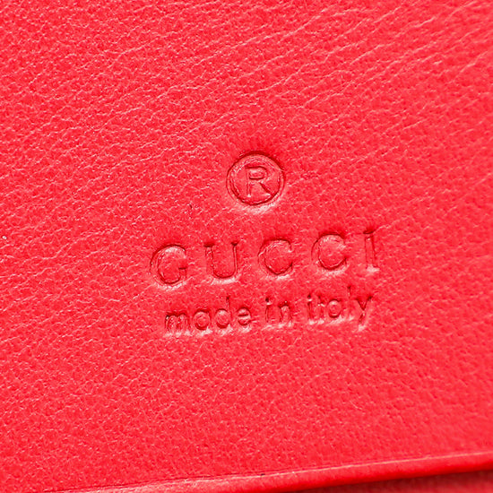 Gucci Red GG Marmont Card Case
