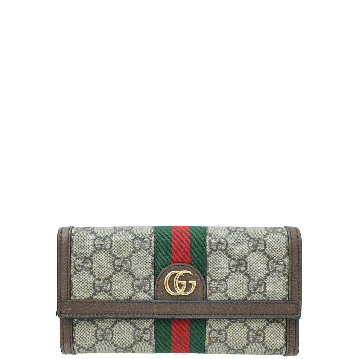 Gucci Bicolor GG Supreme Ophidia Continental Wallet