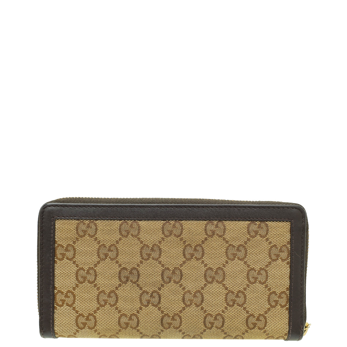 Gucci Bicolor Interlocking G Zip Around Wallet