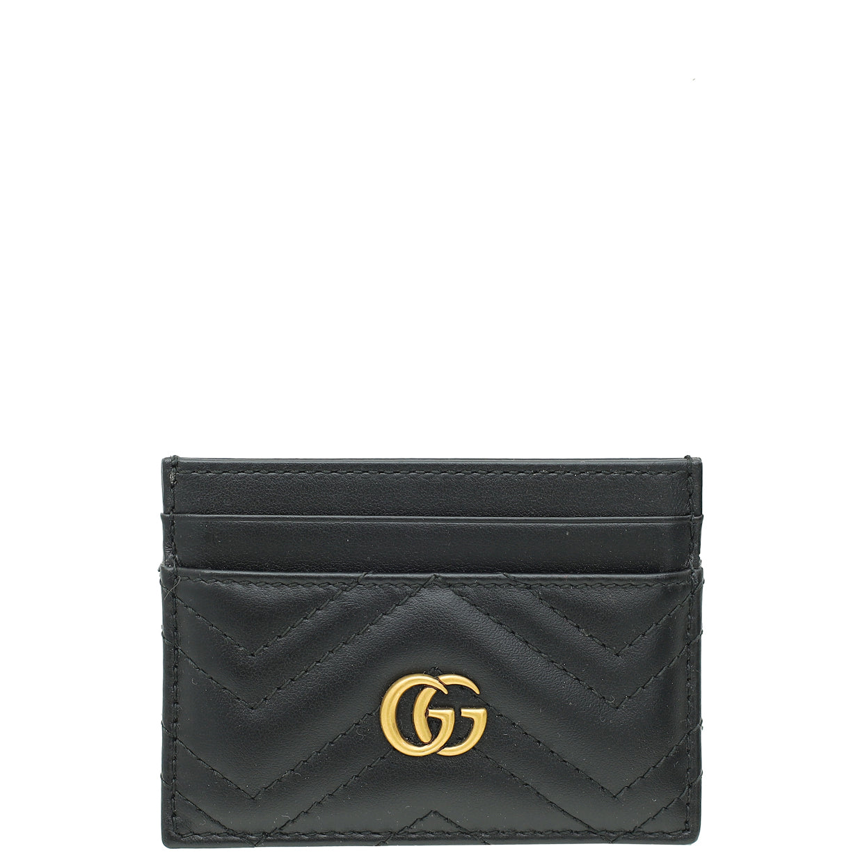 Gucci Black GG Marmont Card Case-Gucci-THE CLOSET