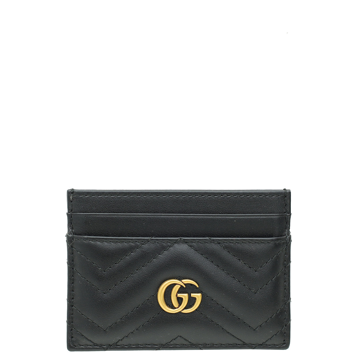 Gucci Black GG Marmont Card Case