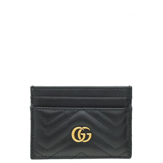 Gucci Black GG Marmont Card Case