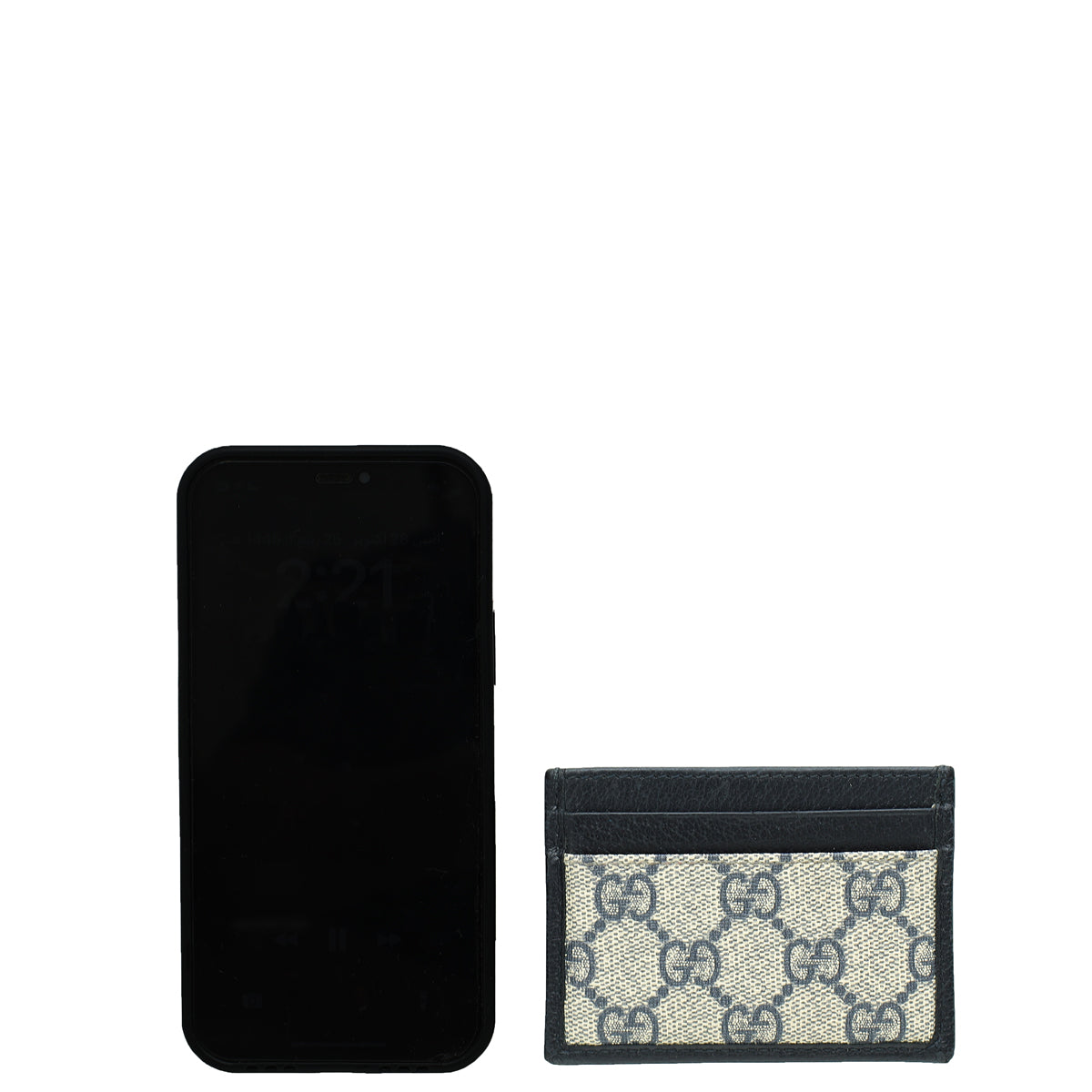 Gucci Bicolor GG Supreme Card Holder-Gucci-THE CLOSET