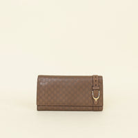 Gucci Brown Microguccissima Nice Continental Wallet