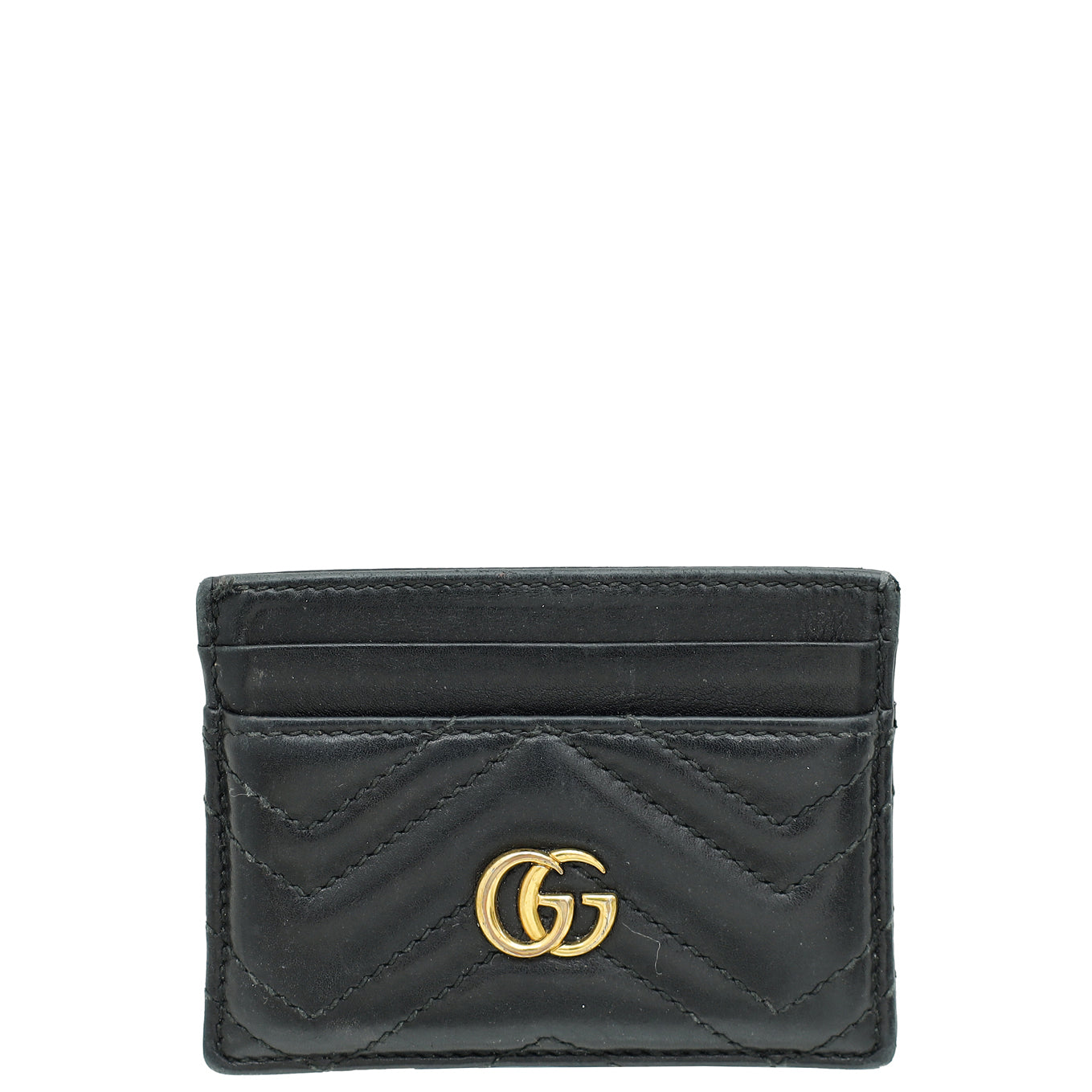 Gucci Black GG Marmont Card Holder
